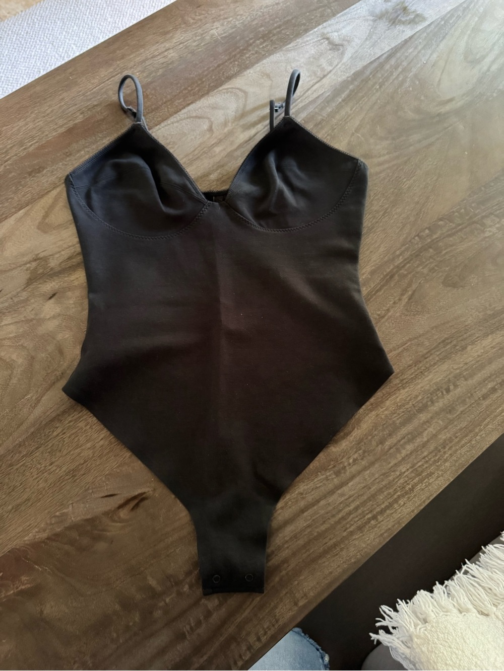 NWOT - SKIMS Cotton Shapewear Thong Bodysuit